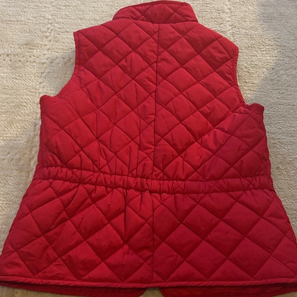 St. John's Bay Vibrant Red Quilted Vest - Picture 5 of 5
